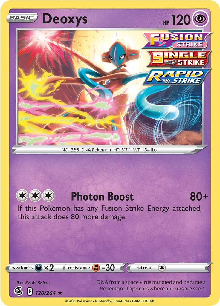 Deoxys (120/264) [Sword & Shield: Fusion Strike] | North of Exile Games