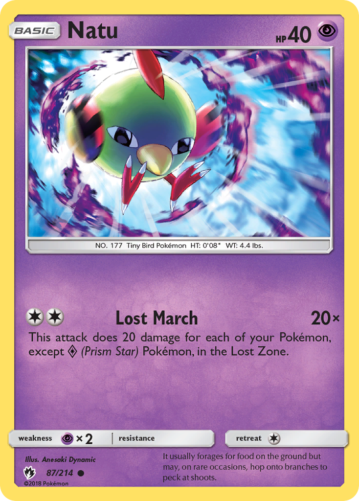 Natu (87/214) [Sun & Moon: Lost Thunder] | North of Exile Games