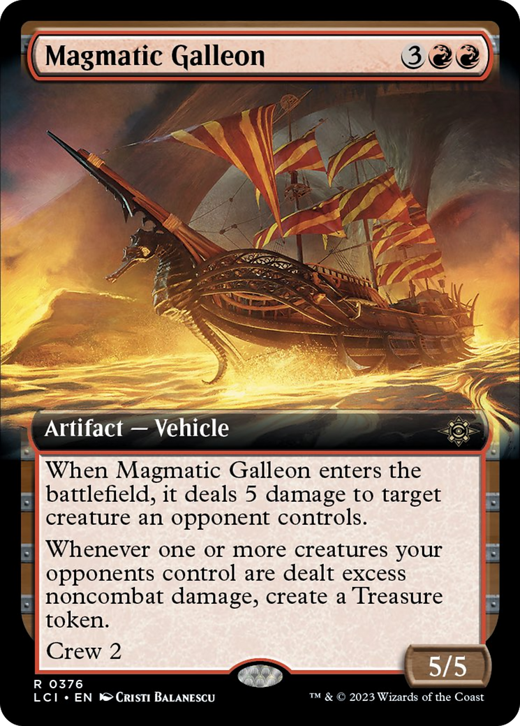 Magmatic Galleon (Extended Art) [The Lost Caverns of Ixalan] | North of Exile Games