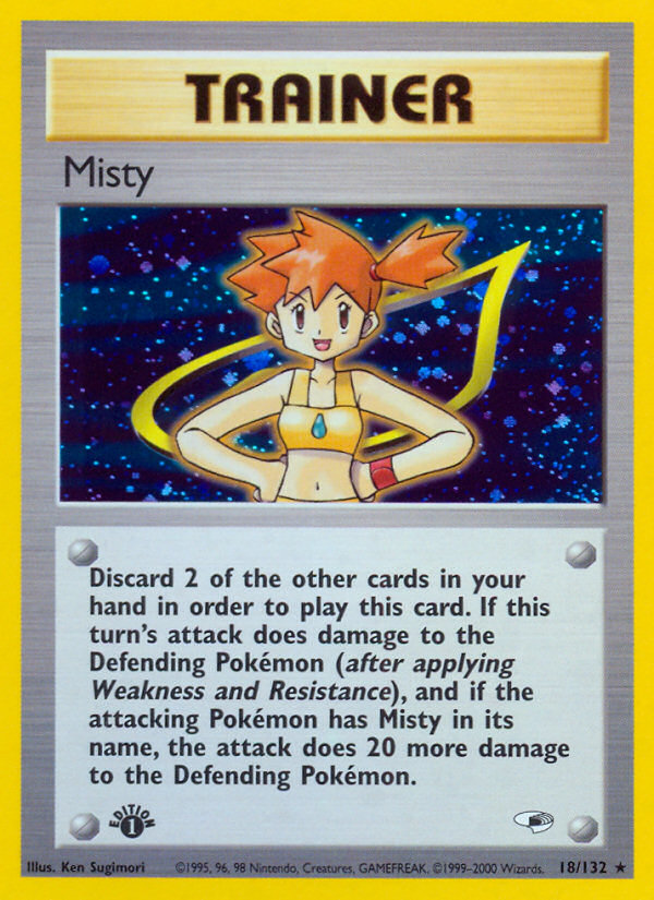 Misty (18/132) [Gym Heroes 1st Edition] | North of Exile Games