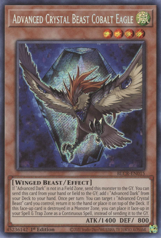 Advanced Crystal Beast Cobalt Eagle [BLCR-EN015] Secret Rare | North of Exile Games
