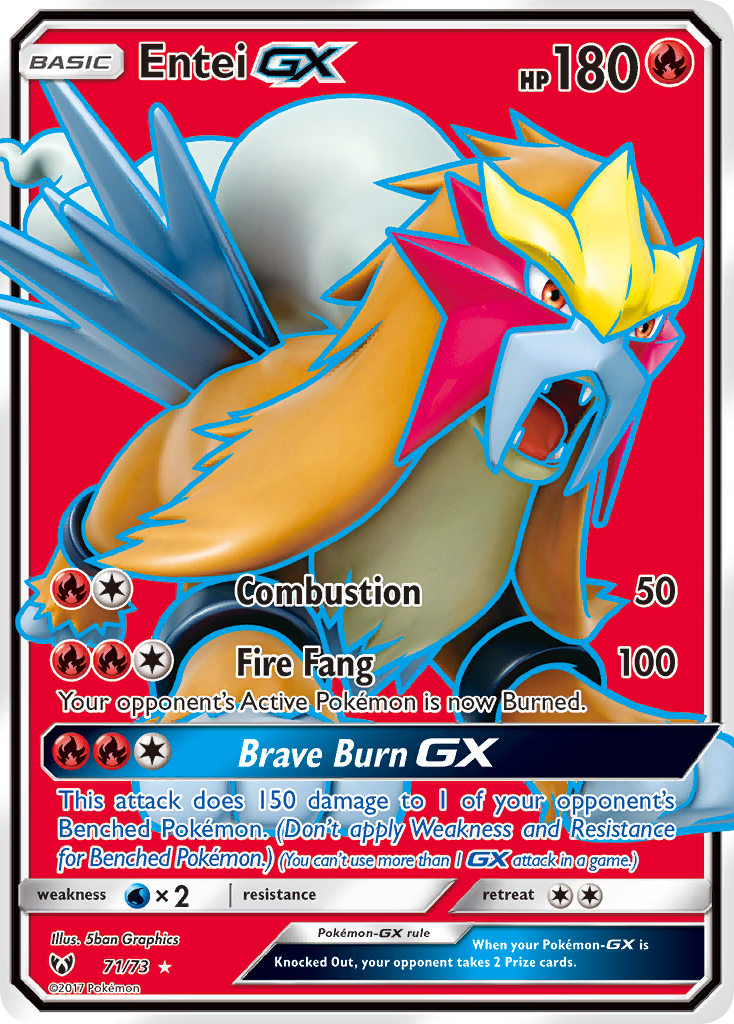 Entei GX (71/73) [Sun & Moon: Shining Legends] | North of Exile Games