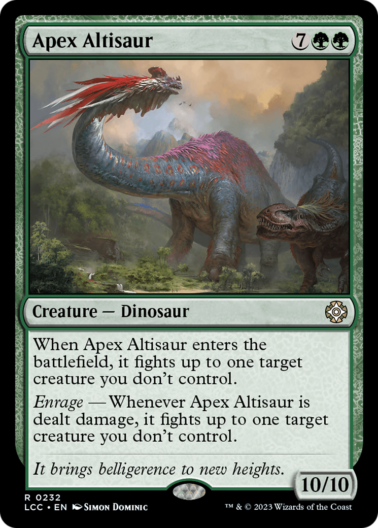 Apex Altisaur [The Lost Caverns of Ixalan Commander] | North of Exile Games
