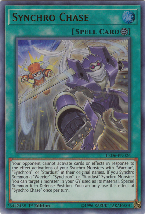 Synchro Chase [LED6-EN026] Ultra Rare | North of Exile Games