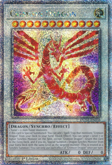 Crimson Dragon [DUNE-EN038] Quarter Century Secret Rare | North of Exile Games