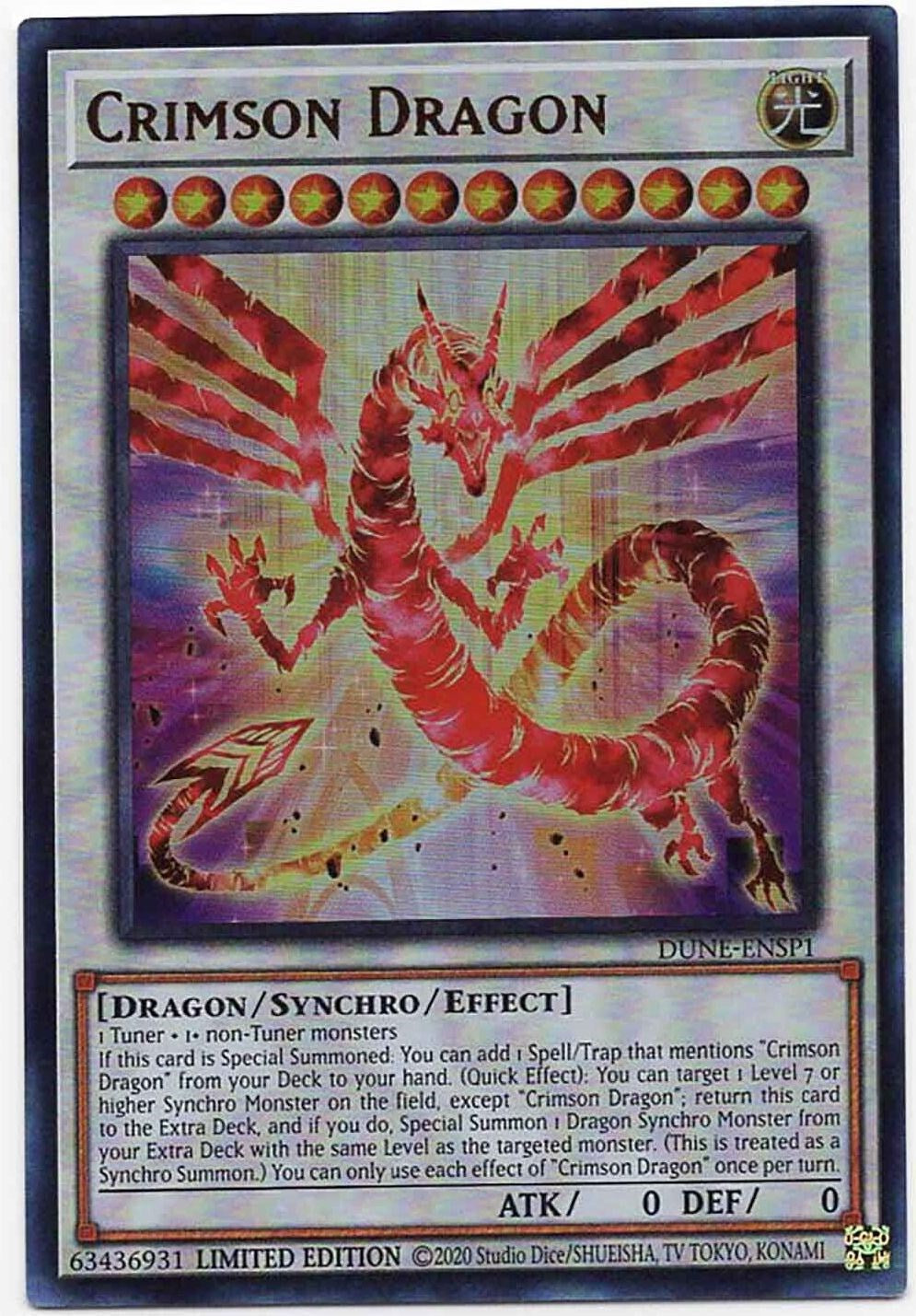 Crimson Dragon [DUNE-ENSP1] Ultra Rare | North of Exile Games