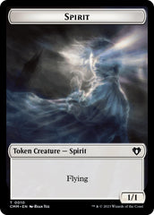 Spirit (0010) // Satyr Double-Sided Token [Commander Masters Tokens] | North of Exile Games