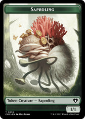 Saproling // Elf Druid Double-Sided Token [Commander Masters Tokens] | North of Exile Games