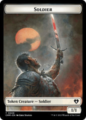 Soldier // Dragon (0020) Double-Sided Token [Commander Masters Tokens] | North of Exile Games