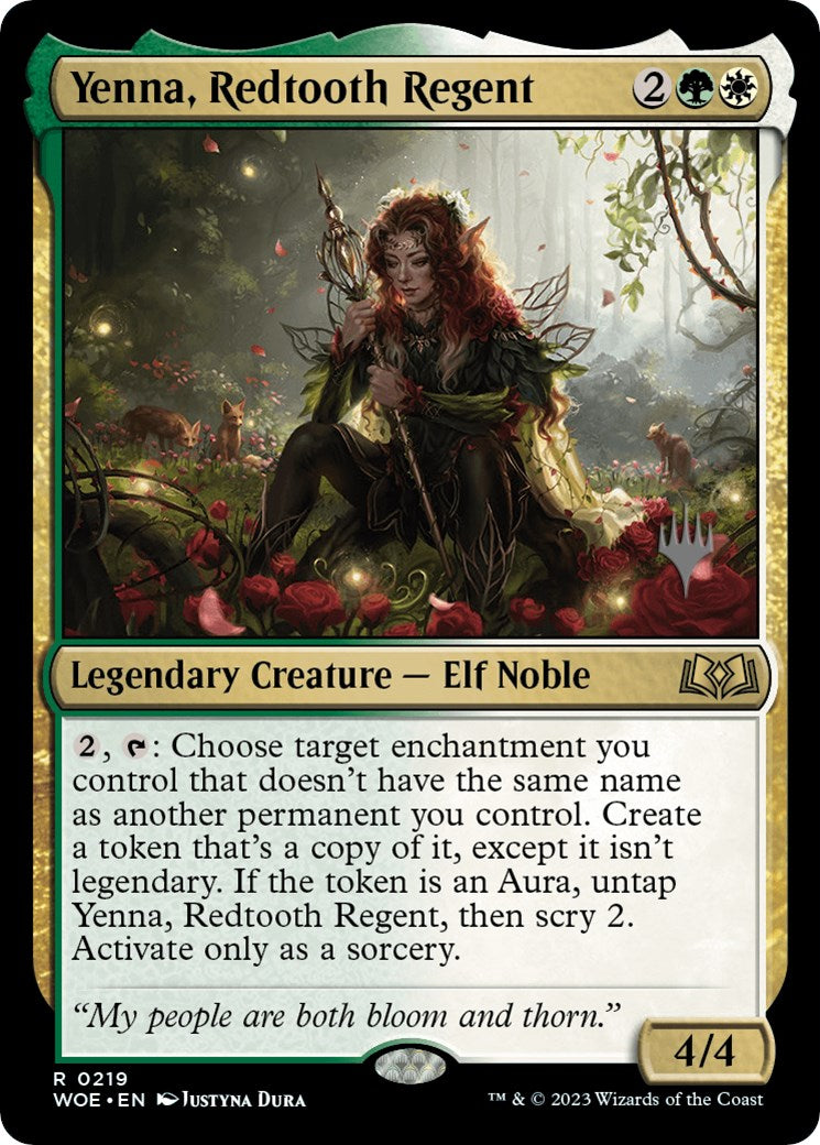 Yenna, Redtooth Regent (Promo Pack) [Wilds of Eldraine Promos] | North of Exile Games