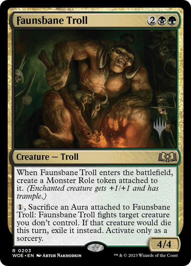 Faunsbane Troll (Promo Pack) [Wilds of Eldraine Promos] | North of Exile Games