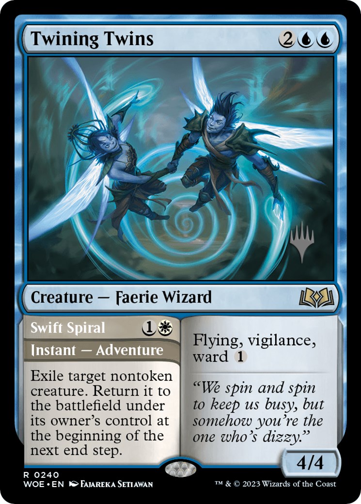 Twining Twins // Swift Spiral (Promo Pack) [Wilds of Eldraine Promos] | North of Exile Games