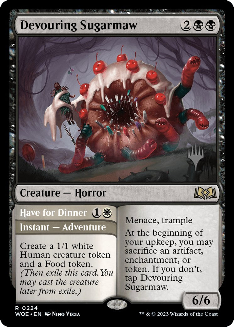 Devouring Sugarmaw // Have for Dinner(Promo Pack) [Wilds of Eldraine Promos] | North of Exile Games