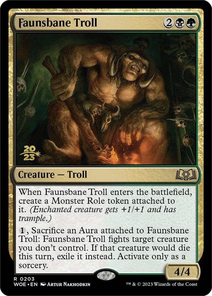 Faunsbane Troll [Wilds of Eldraine Prerelease Promos] | North of Exile Games