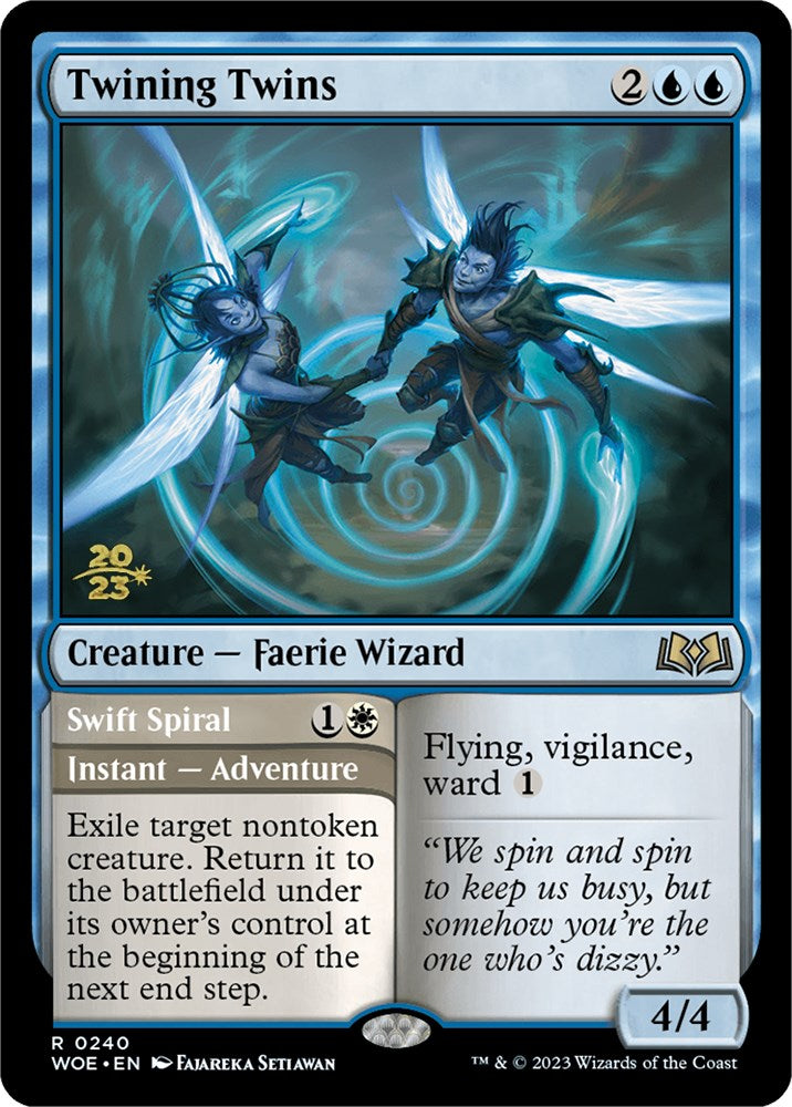 Twining Twins // Swift Spiral [Wilds of Eldraine Prerelease Promos] | North of Exile Games