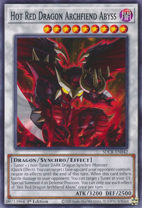 Hot Red Dragon Archfiend Abyss [SDCK-EN042] Common | North of Exile Games