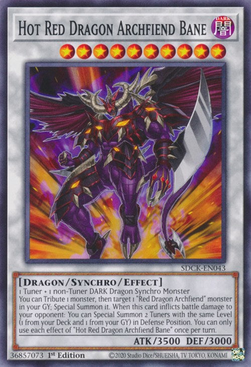 Hot Red Dragon Archfiend Bane [SDCK-EN043] Common | North of Exile Games