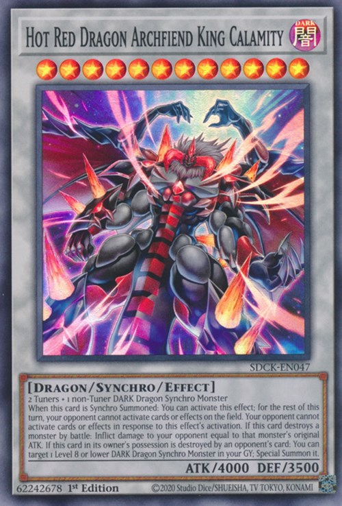 Hot Red Dragon Archfiend King Calamity [SDCK-EN047] Super Rare | North of Exile Games