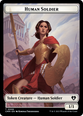 Human Soldier // Knight Double-Sided Token [Commander Masters Tokens] | North of Exile Games