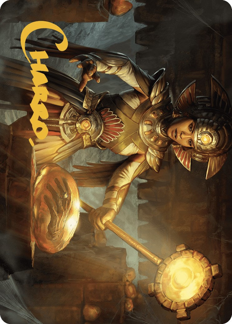 Curator of Sun's Creation Art Card (Gold-Stamped Signature) [The Lost Caverns of Ixalan Art Series] | North of Exile Games