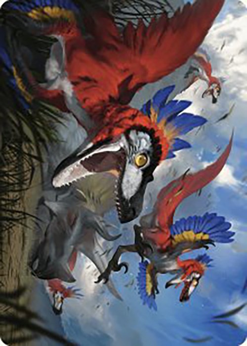 Wrathful Raptors Art Card [The Lost Caverns of Ixalan Art Series] | North of Exile Games