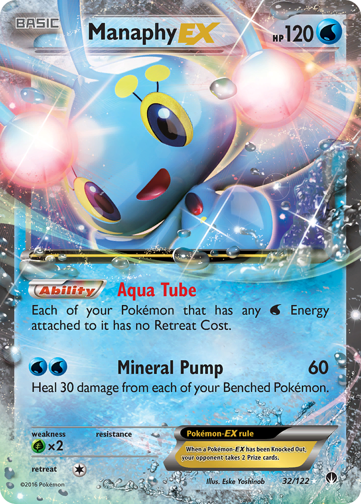 Manaphy EX (32/122) [XY: BREAKpoint] | North of Exile Games