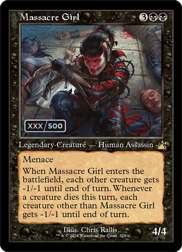 Massacre Girl (Retro) (Serialized) [Ravnica Remastered] | North of Exile Games