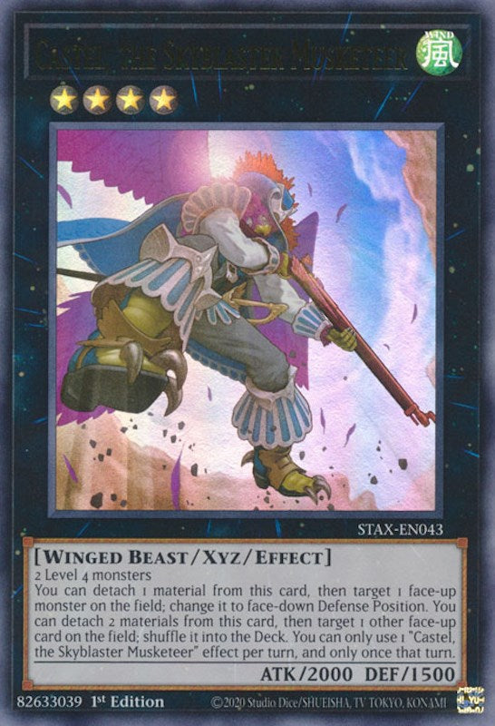 Castel, the Skyblaster Musketeer [STAX-EN043] Ultra Rare | North of Exile Games