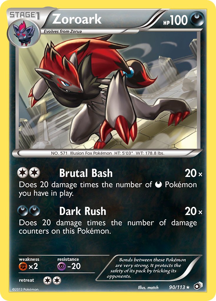 Zoroark (90/113) (Cosmos Holo) (Blister Exclusive) [Black & White: Legendary Treasures] | North of Exile Games