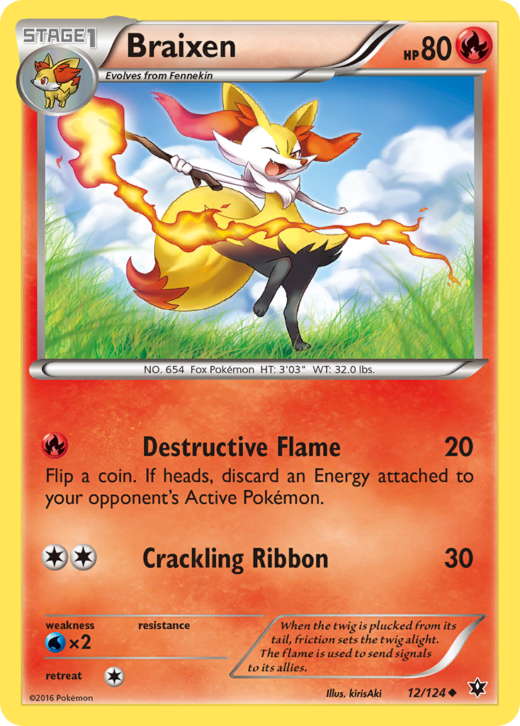 Braixen (12/124) [XY: Fates Collide] | North of Exile Games
