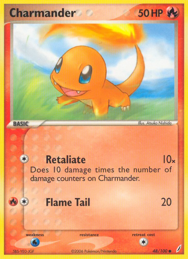 Charmander (48/100) [EX: Crystal Guardians] | North of Exile Games