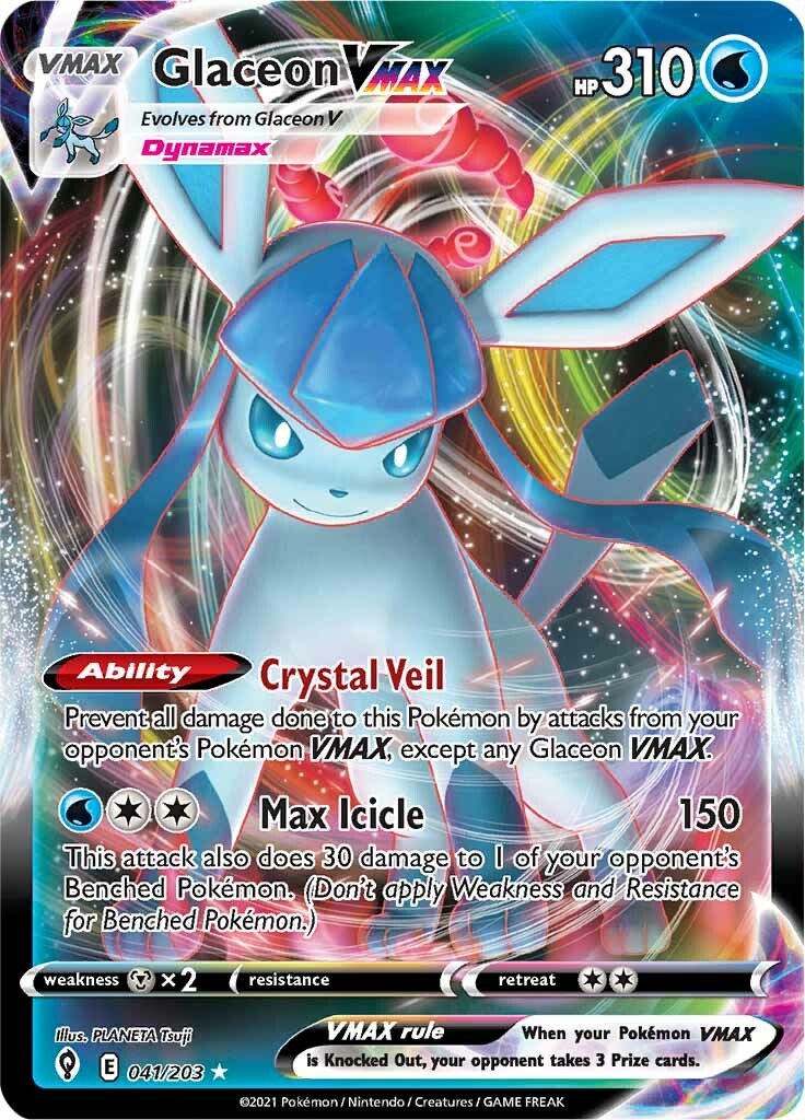 Glaceon VMAX (041/203) [Sword & Shield: Evolving Skies] | North of Exile Games