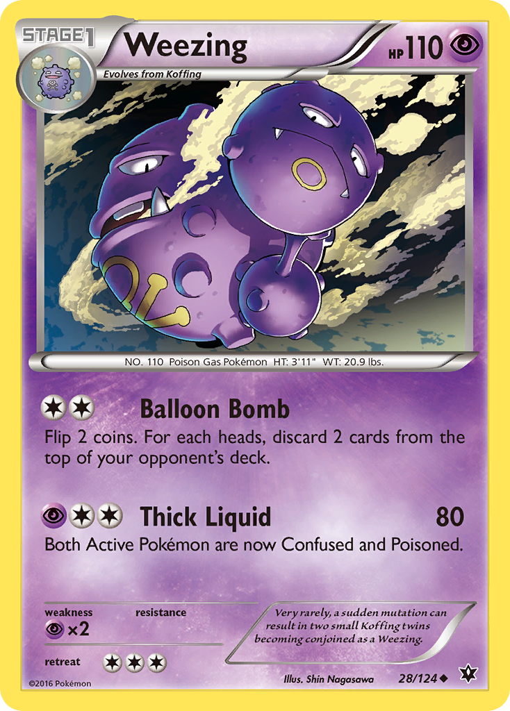 Weezing (28/124) [XY: Fates Collide] | North of Exile Games