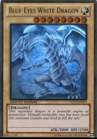 Blue-Eyes White Dragon [GLD5-EN001] Ghost/Gold Rare | North of Exile Games