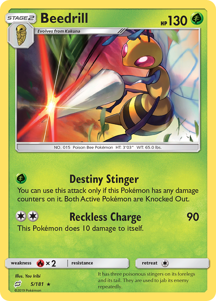 Beedrill (5/181) [Sun & Moon: Team Up] | North of Exile Games