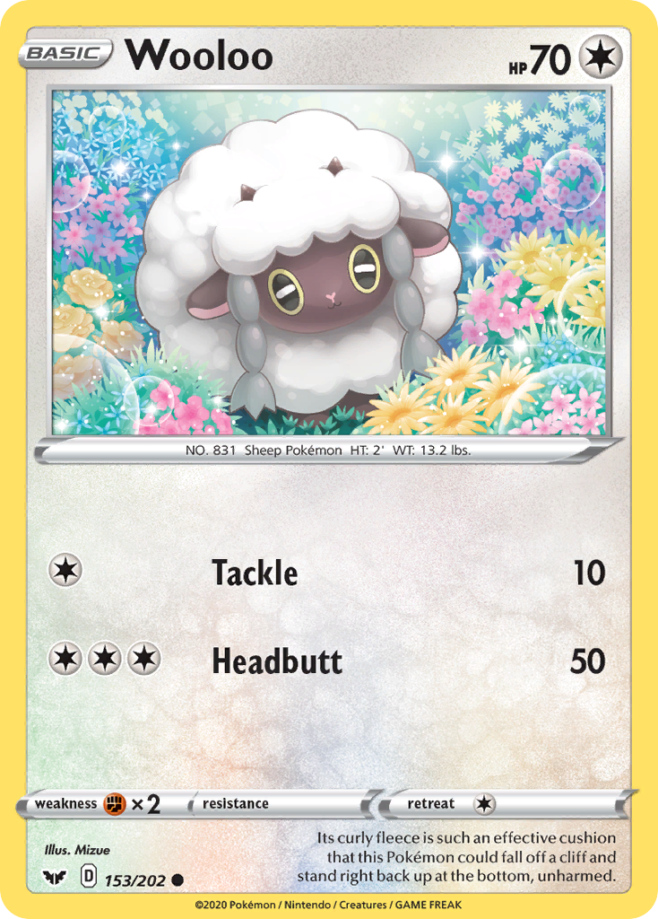 Wooloo (153/202) [Sword & Shield: Base Set] | North of Exile Games