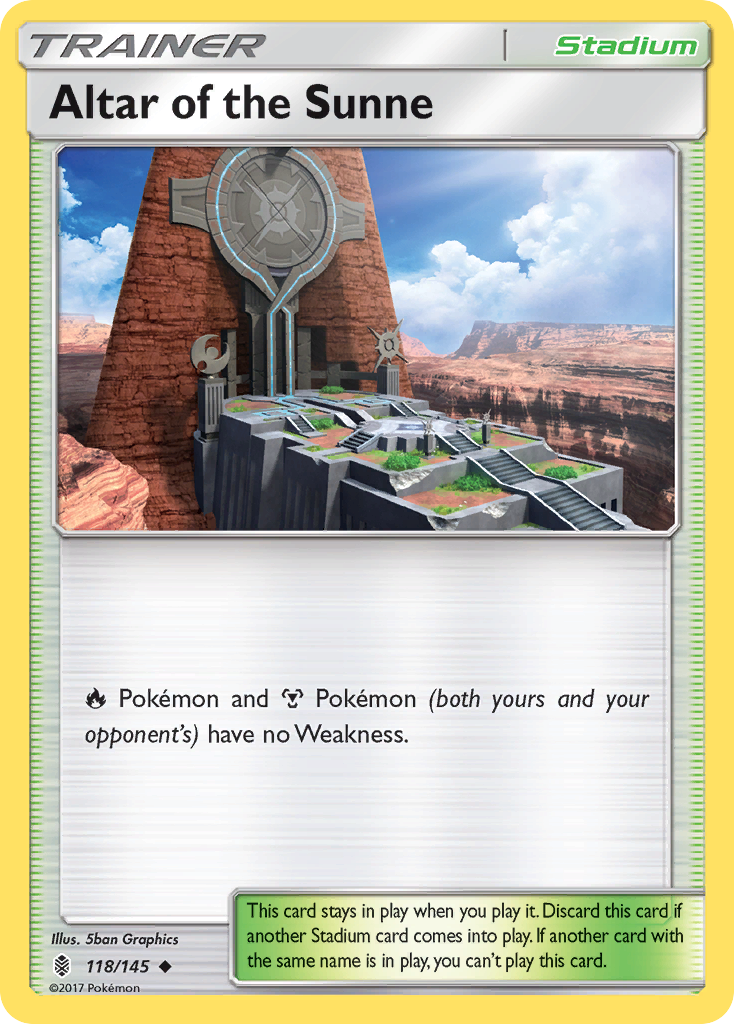 Altar of the Sunne (118/145) [Sun & Moon: Guardians Rising] | North of Exile Games