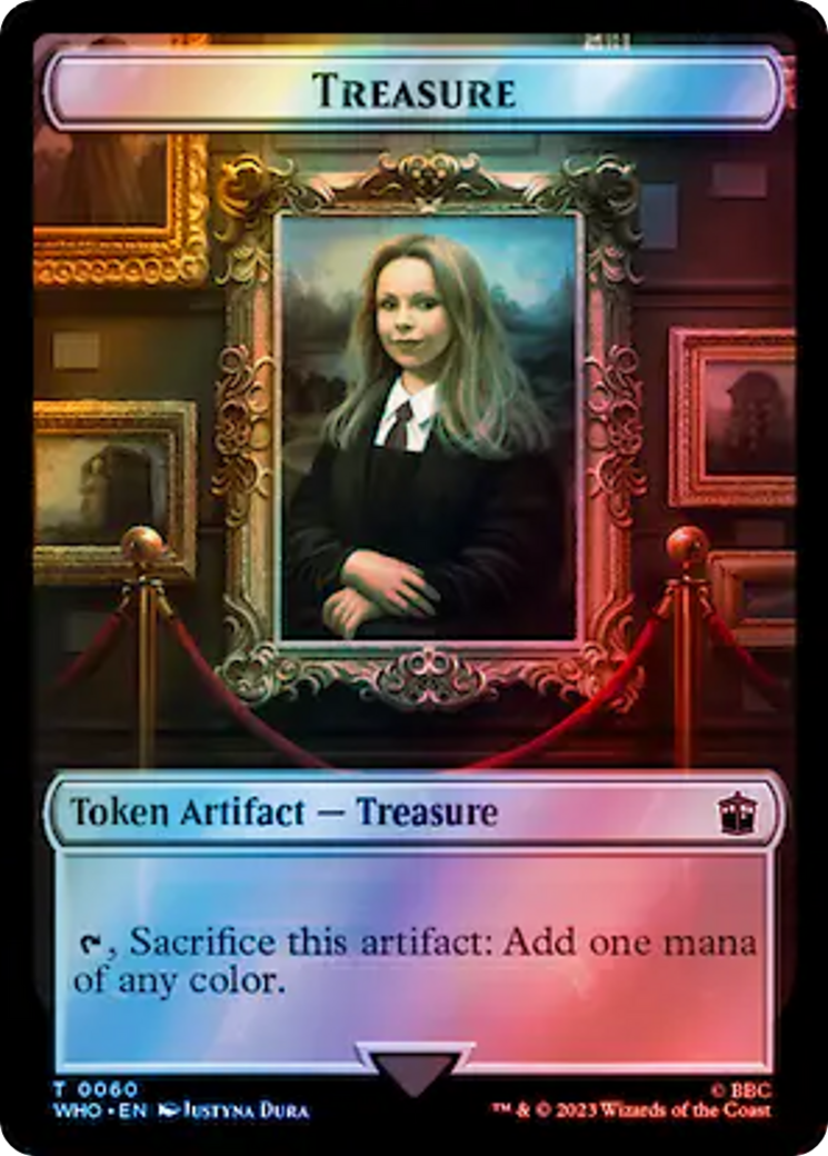 Soldier // Treasure (0060) Double-Sided Token (Surge Foil) [Doctor Who Tokens] | North of Exile Games