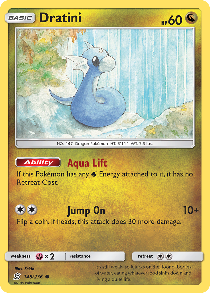 Dratini (148/236) [Sun & Moon: Unified Minds] | North of Exile Games