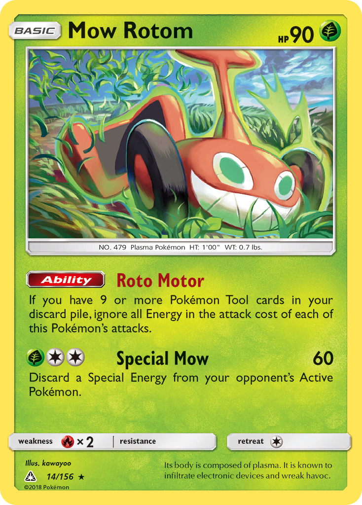 Mow Rotom (14/156) [Sun & Moon: Ultra Prism] | North of Exile Games