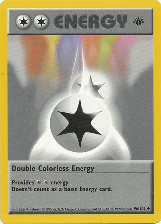 Double Colorless Energy (96/102) (Shadowless) [Base Set 1st Edition] | North of Exile Games