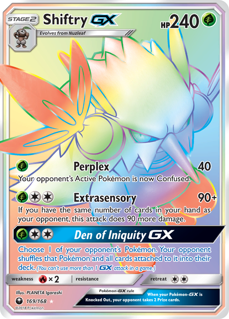 Shiftry GX (169/168) [Sun & Moon: Celestial Storm] | North of Exile Games