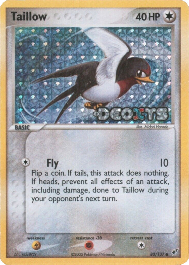 Taillow (80/107) (Stamped) [EX: Deoxys] | North of Exile Games