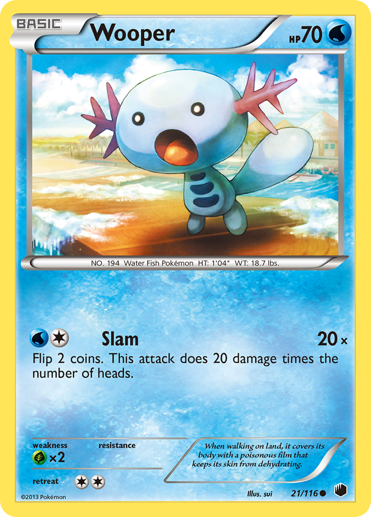 Wooper (21/116) [Black & White: Plasma Freeze] | North of Exile Games