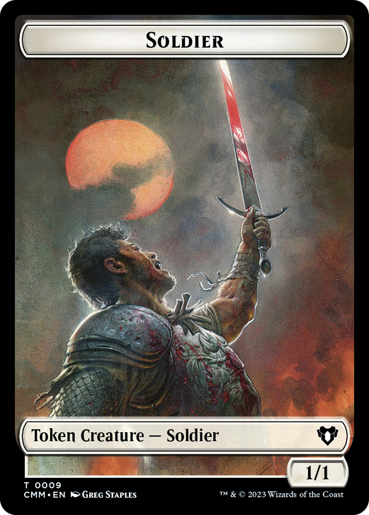 Soldier // Ogre Double-Sided Token [Commander Masters Tokens] | North of Exile Games