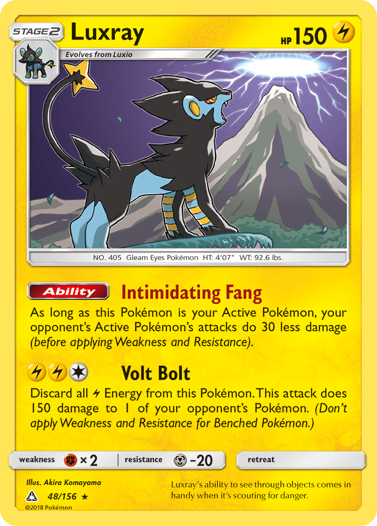 Luxray (48/156) [Sun & Moon: Ultra Prism] | North of Exile Games