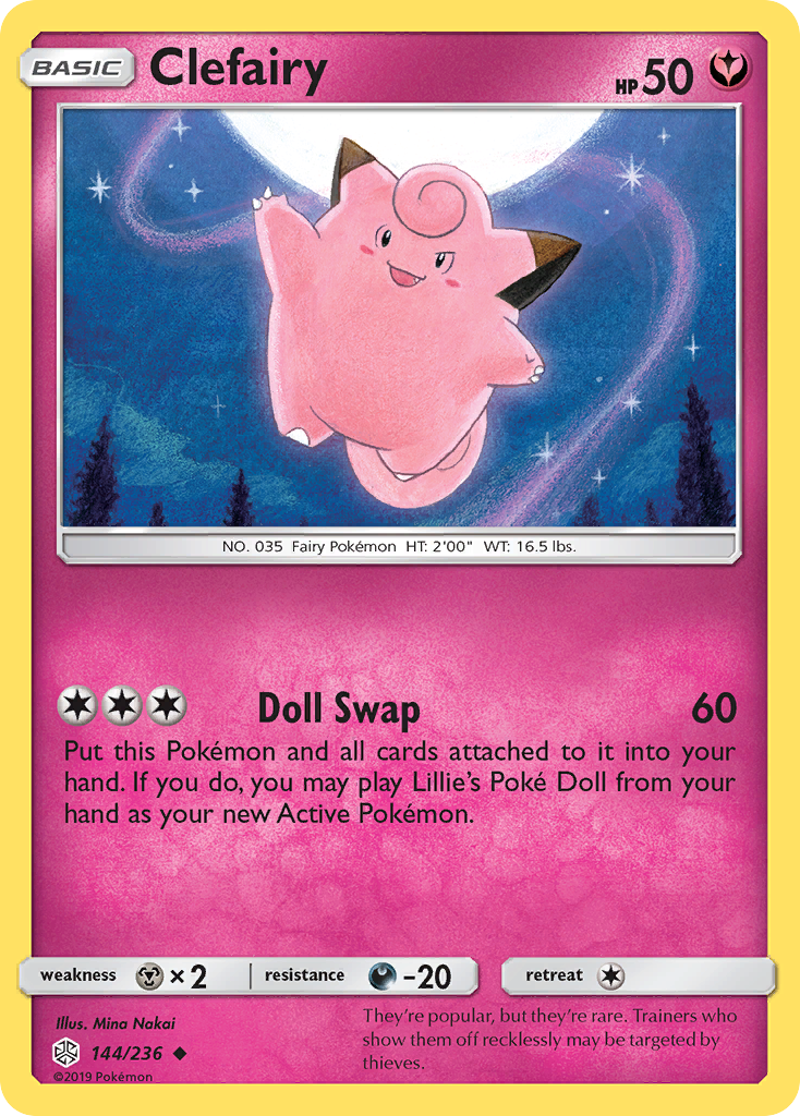 Clefairy (144/236) [Sun & Moon: Cosmic Eclipse] | North of Exile Games