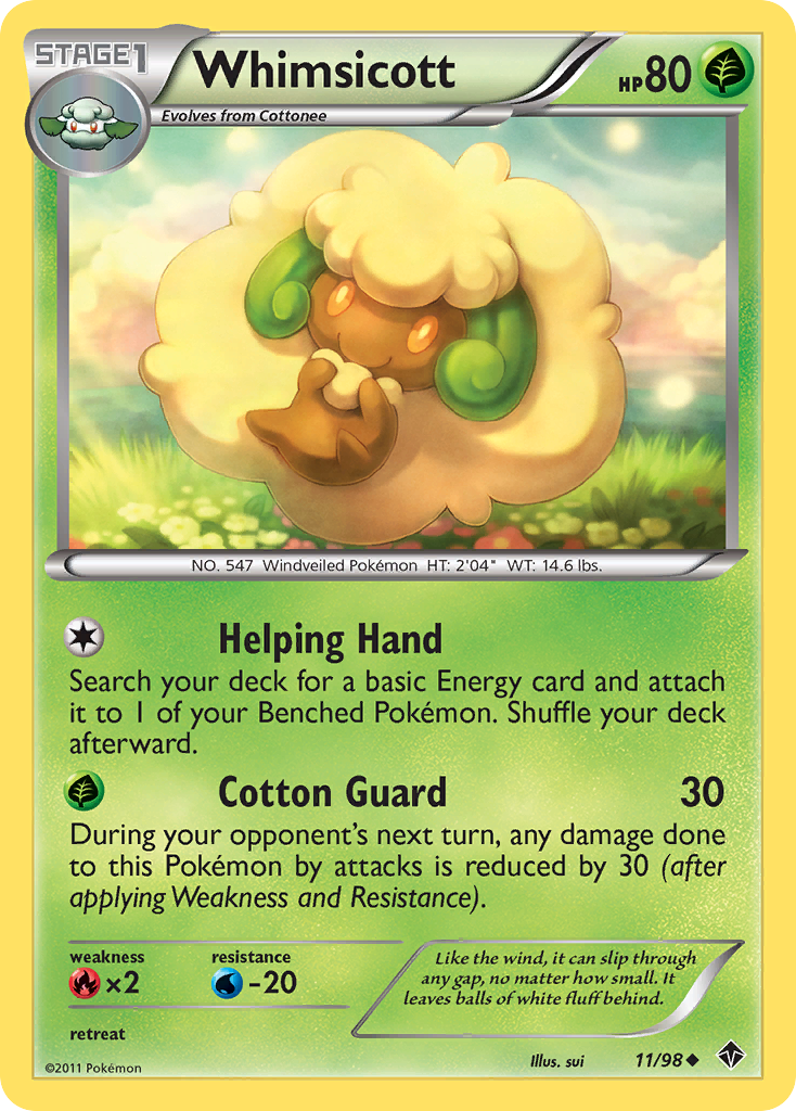 Whimsicott (11/98) [Black & White: Emerging Powers] | North of Exile Games