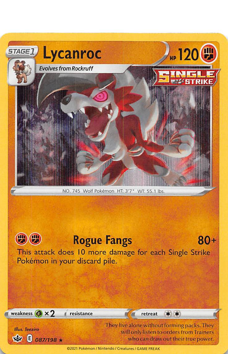Lycanroc (087/198) [Sword & Shield: Chilling Reign] | North of Exile Games