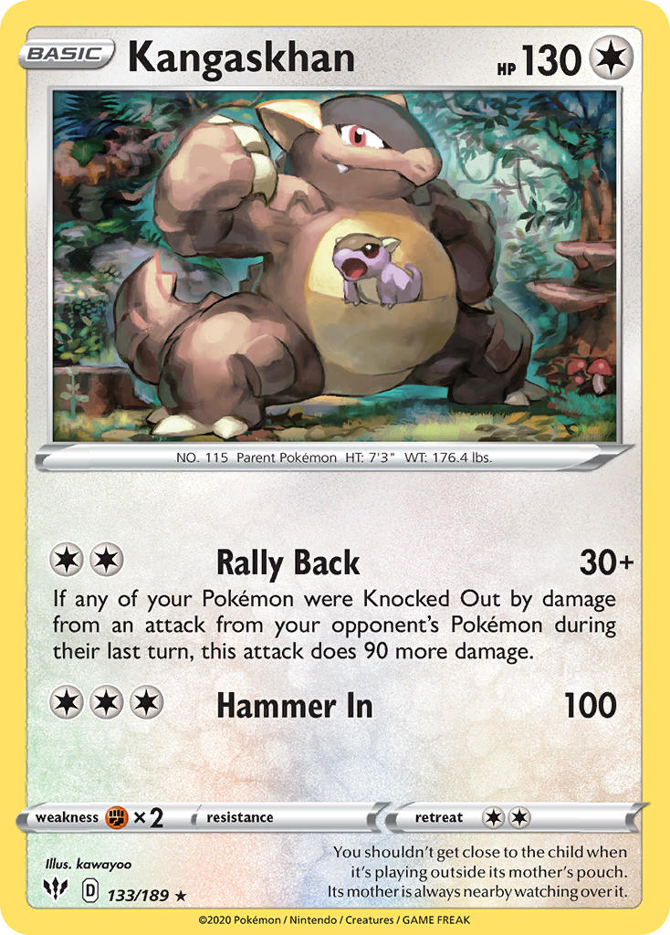 Kangaskhan (133/189) (Theme Deck Exclusive) [Sword & Shield: Darkness Ablaze] | North of Exile Games
